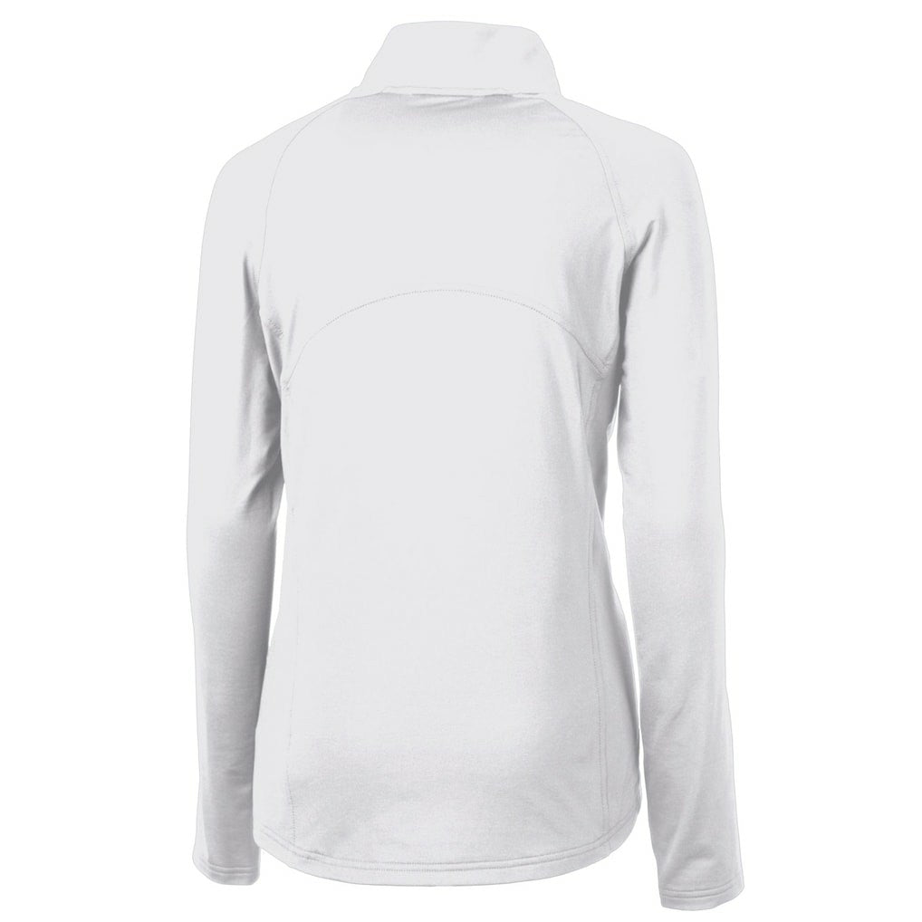 Cutter & Buck Women's Gridiron Classics Logo Adapt Eco Knit Stretch Recycled Half-Zip Pullover Top - Philadelphia Eagles
