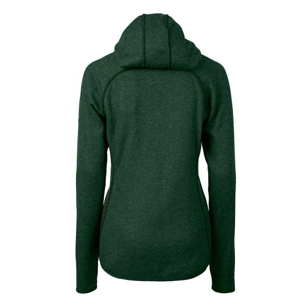 Cutter & Buck Women's Gridiron Classics Logo Mainsail Sweater-Knit Full-Zip Hoodie - Philadelphia Eagles