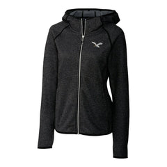 Cutter & Buck Women's Gridiron Classics Logo Mainsail Sweater-Knit Full-Zip Hoodie - Philadelphia Eagles