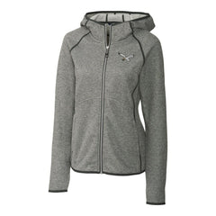 Cutter & Buck Women's Gridiron Classics Logo Mainsail Sweater-Knit Full-Zip Hoodie - Philadelphia Eagles