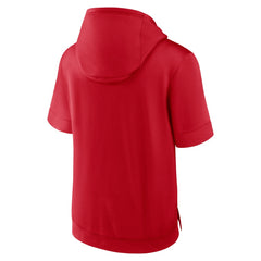 MLB Los Angeles Angels Nike City Connect Color Block Short Sleeve Pullover Hoodie