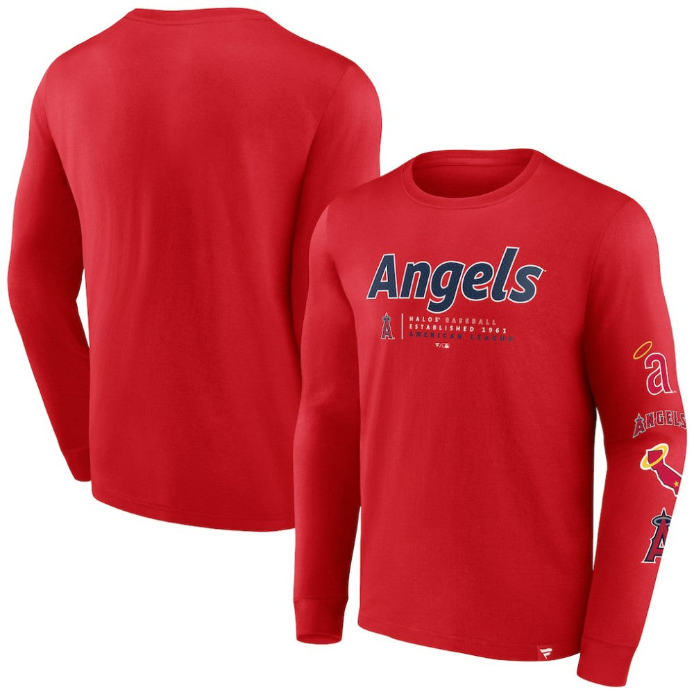 MLB Los Angeles Angels Fanatics Strike the Goal Long Sleeve T-Shirt