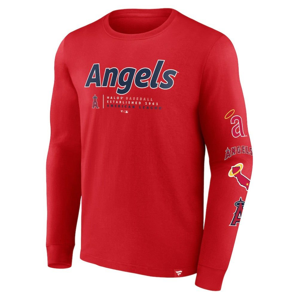 MLB Los Angeles Angels Fanatics Strike the Goal Long Sleeve T-Shirt