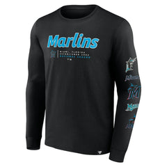 MLB Miami Marlins Fanatics Strike the Goal Long Sleeve T-Shirt