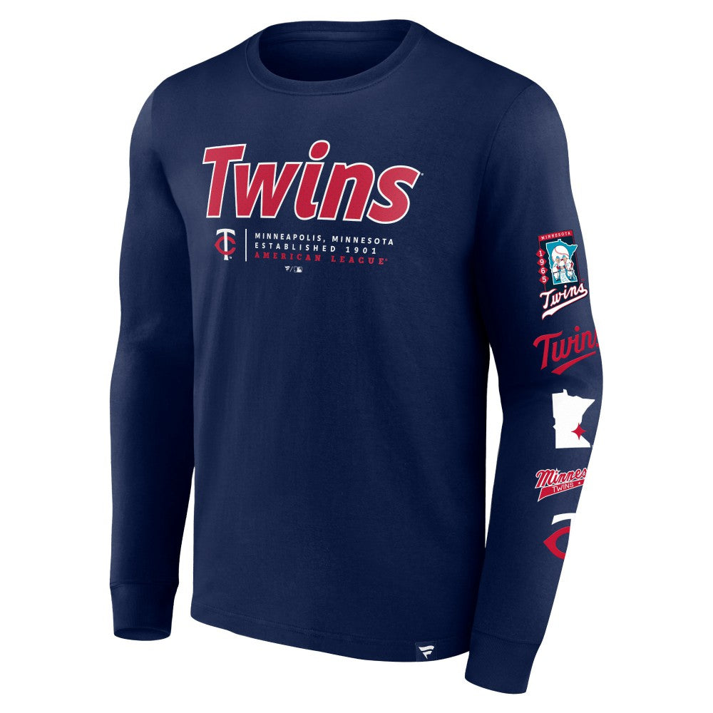 MLB Minnesota Twins Fanatics Strike the Goal Long Sleeve T-Shirt