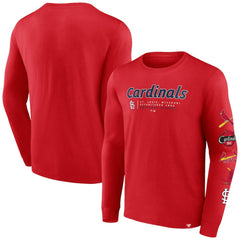 MLB St. Louis Cardinals Fanatics Strike the Goal Long Sleeve T-Shirt