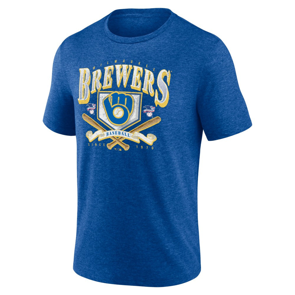 MLB Milwaukee Brewers Fanatics Home Team Tri-Blend T-Shirt