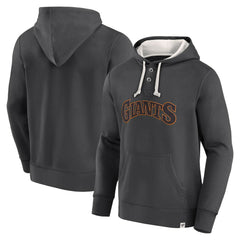 MLB Fanatics San Francisco Giants Black Plan for Adversity Henley Fleece Pullover Hoodie