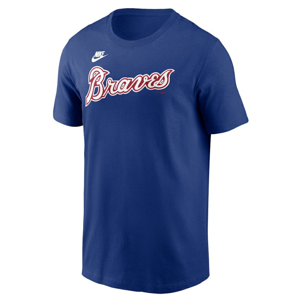 MLB Hank Aaron Atlanta Braves Nike Cooperstown Collection Fuse Name & Number T-Shirt