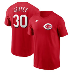 MLB Ken Griffey Jr. Cincinnati Reds Nike Fuse Name & Number T-Shirt