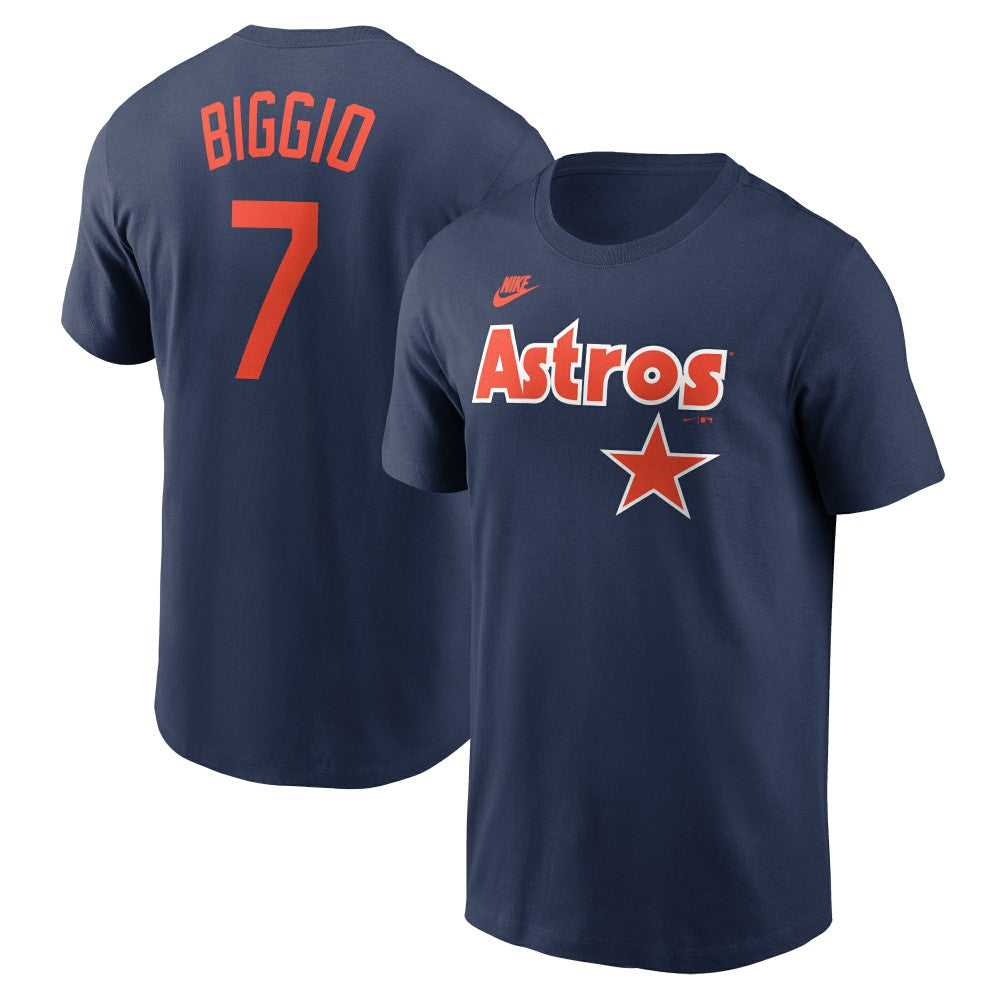 MLB Craig Biggio Houston Astros Nike Cooperstown Collection Fuse Name & Number T-Shirt