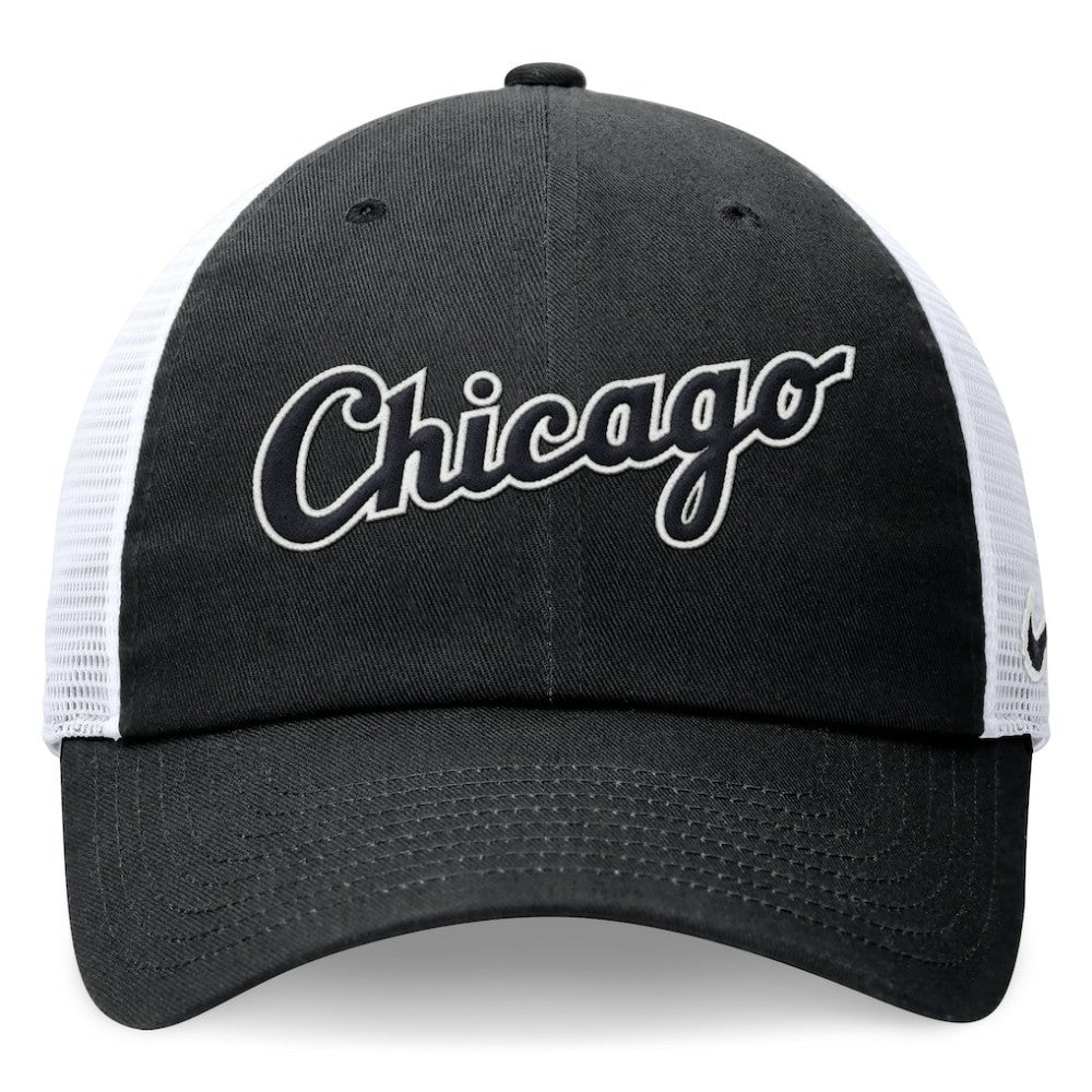MLB Chicago White Sox Nike Wordmark Adjustable Trucker Hat