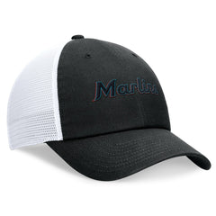 MLB Miami Marlins Nike Wordmark Adjustable Trucker Hat