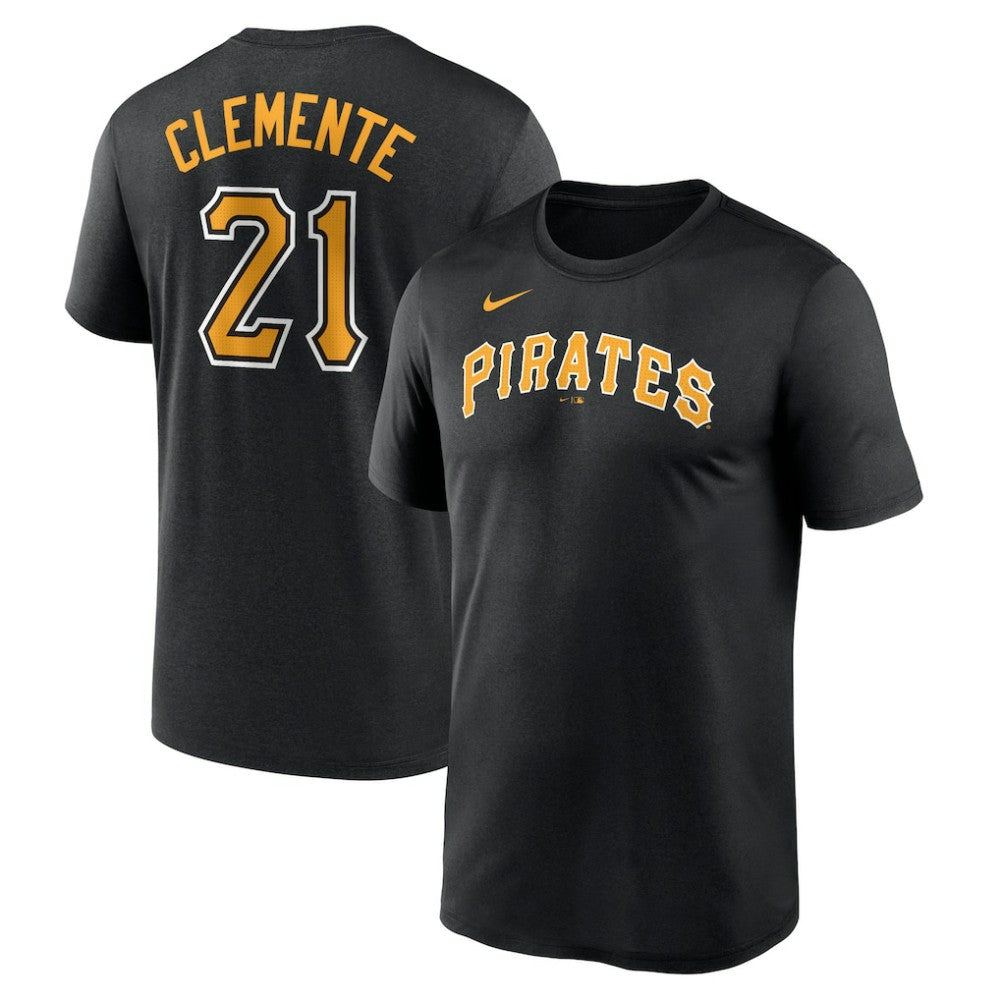 MLB Roberto Clemente Pittsburgh Pirates Nike Legend Name & Number Performance T-Shirt