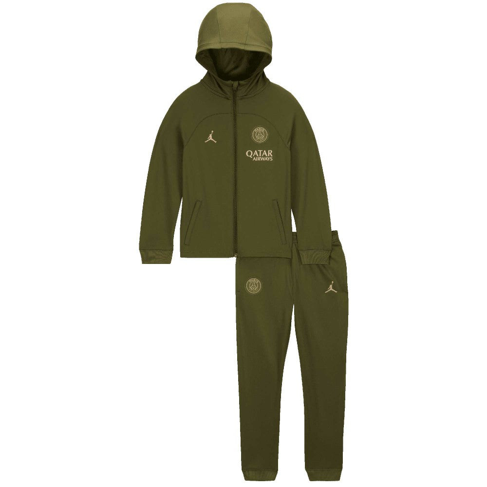 Paris Saint-Germain Jordan Brand Preschool 2023/24 Fourth Strike Tracksuit Set - Jordan Olive