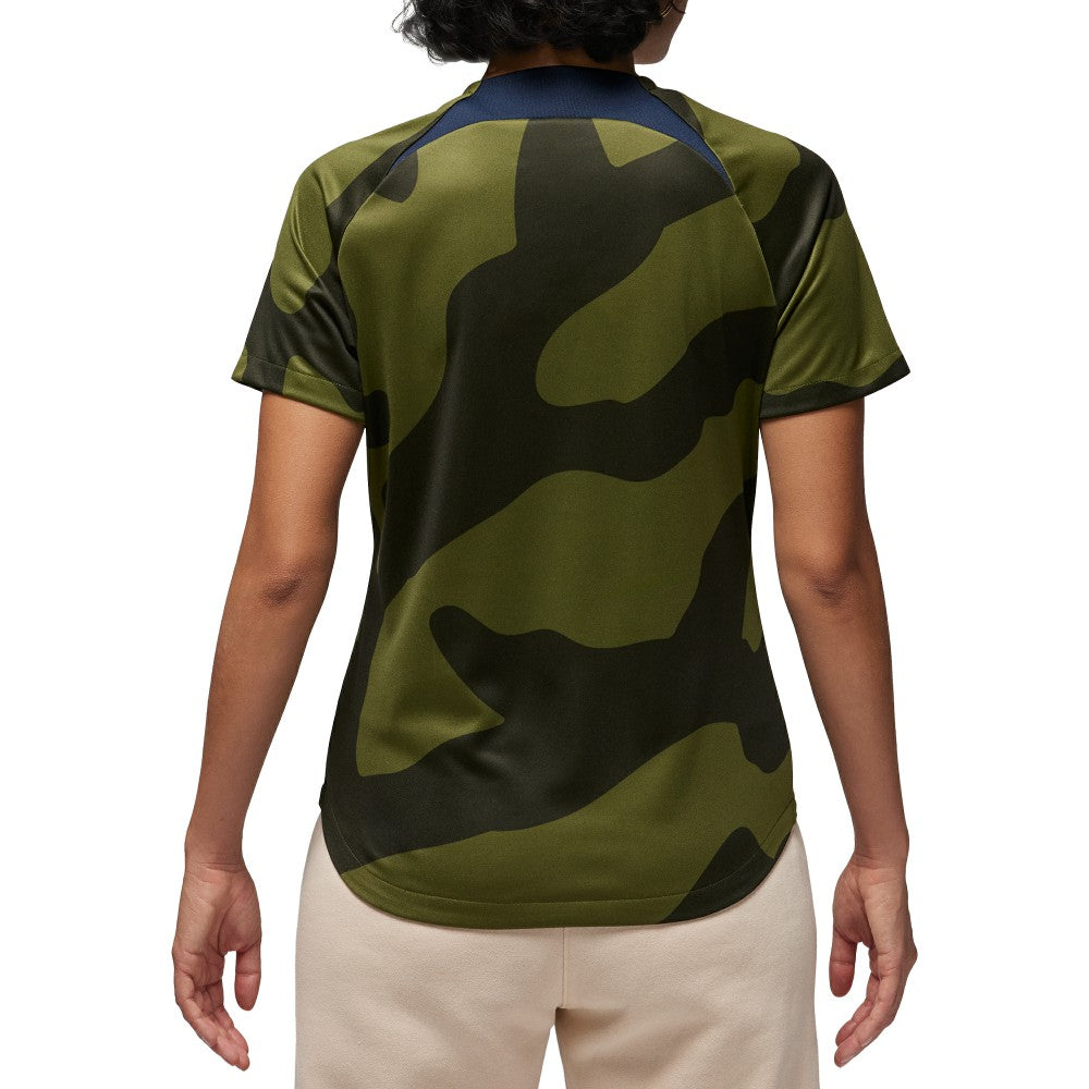 Paris Saint-Germain Jordan Brand Women's 2023/24 Fourth Academy Pro Pre-Match Top - Jordan Olive