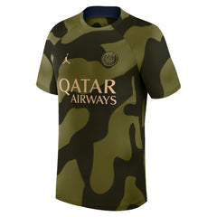 Paris Saint-Germain Jordan Brand 2023/24 Academy Pro Pre-Match Top - Jordan Olive