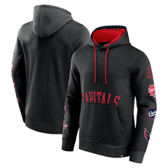 NHL Black Washington Capitals Fanatics Wild Winner Pullover Hoodie