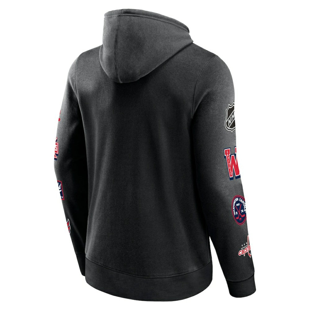 NHL Black Washington Capitals Fanatics Wild Winner Pullover Hoodie