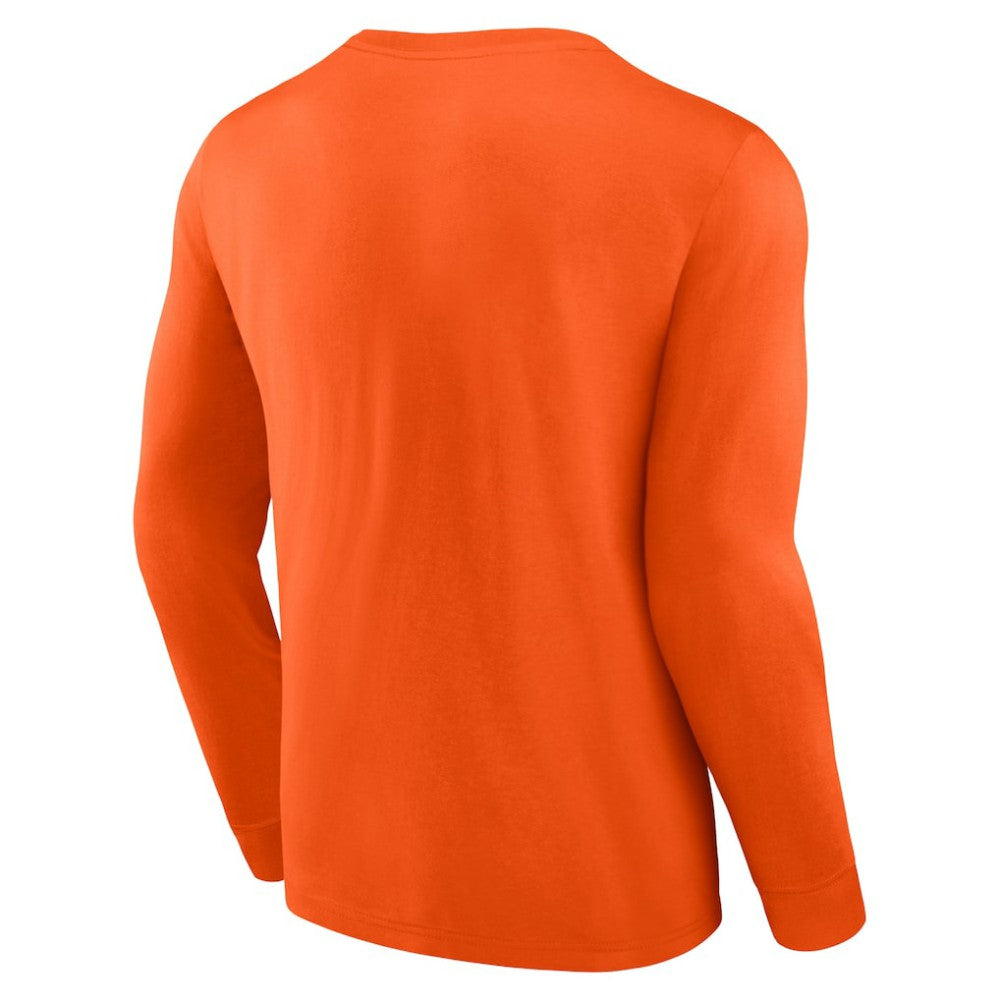 NHL Orange Philadelphia Flyers Fanatics Strike the Goal Long Sleeve T-Shirt