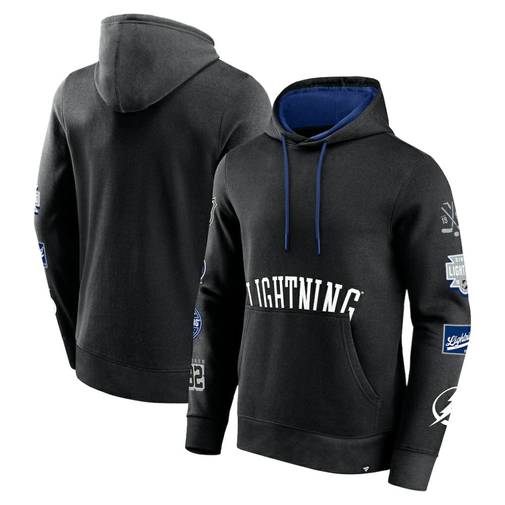NHL Black Tampa Bay Lightning Fanatics Wild Winner Pullover Hoodie