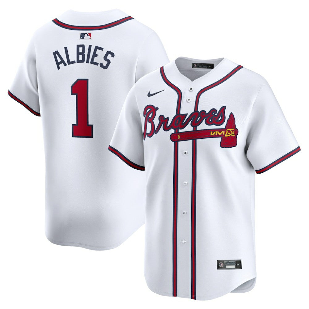 MLB Ozzie Albies Atlanta Braves Nike Home Limited Player Jersey