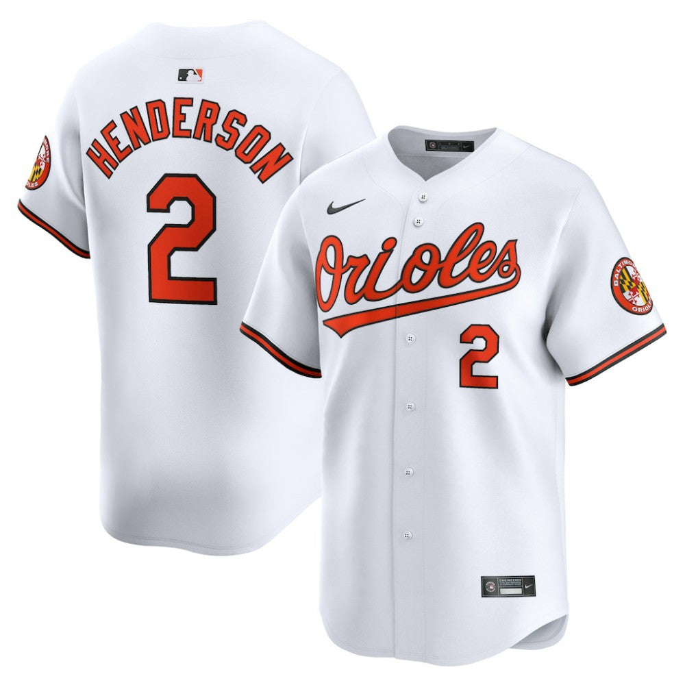 MLB Gunnar Henderson Baltimore Orioles Nike Home Limited Player Jersey