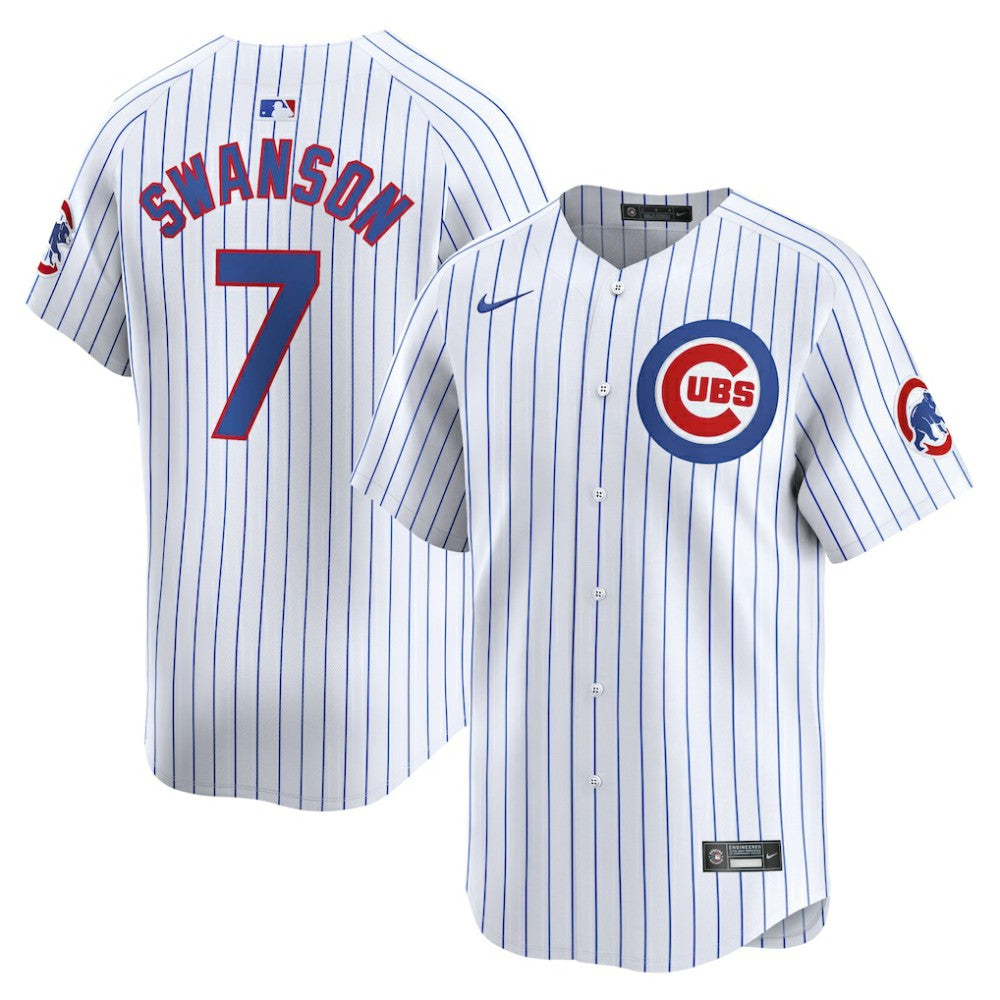 MLB Dansby Swanson Chicago Cubs Nike Home Limited Player Jersey