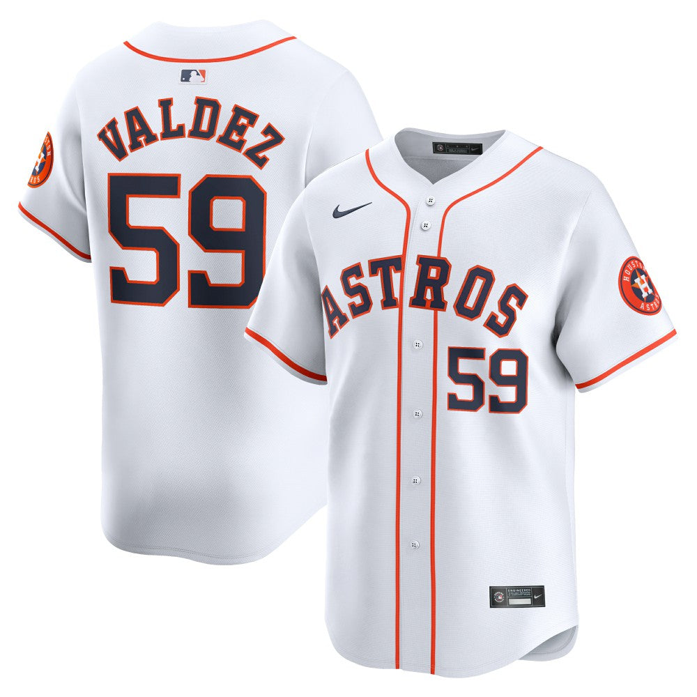 MLB Framber Valdez Houston Astros Nike Home Limited Player Jersey