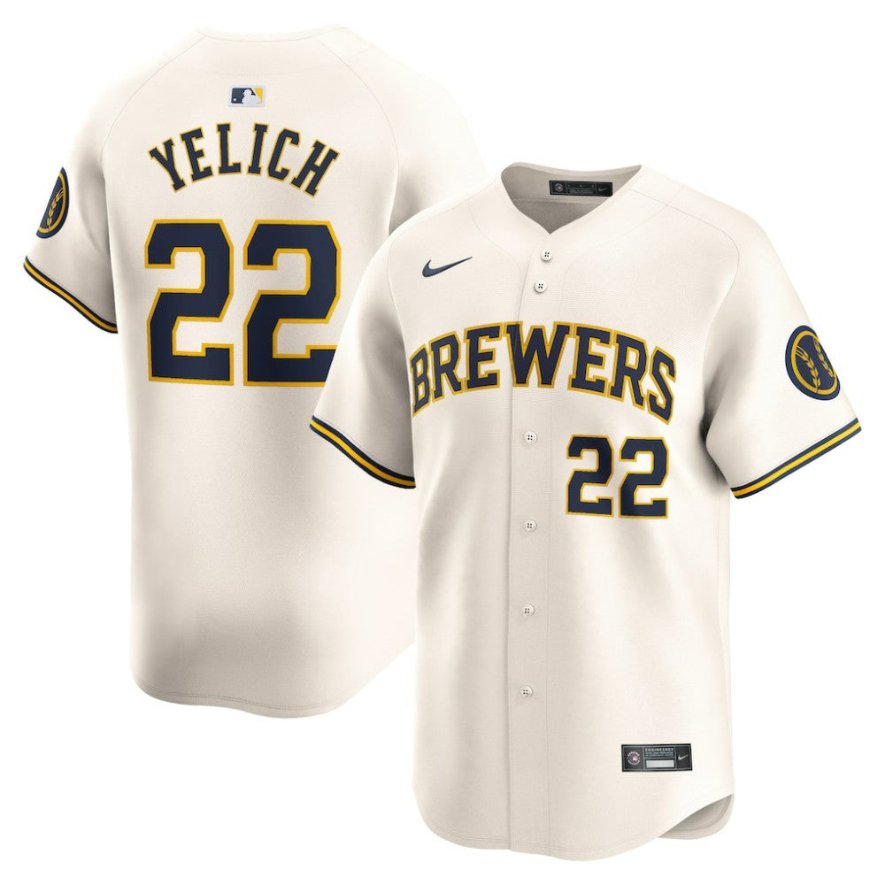 MLB Christian Yelich Milwaukee Brewers Nike Home Limited Player Jersey