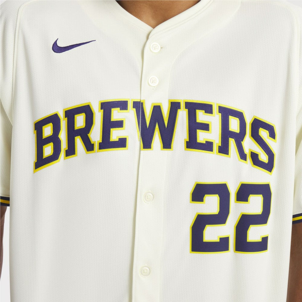 MLB Christian Yelich Milwaukee Brewers Nike Home Limited Player Jersey