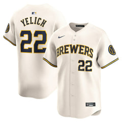 MLB Christian Yelich Milwaukee Brewers Nike Home Limited Player Jersey