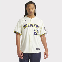 MLB Christian Yelich Milwaukee Brewers Nike Home Limited Player Jersey