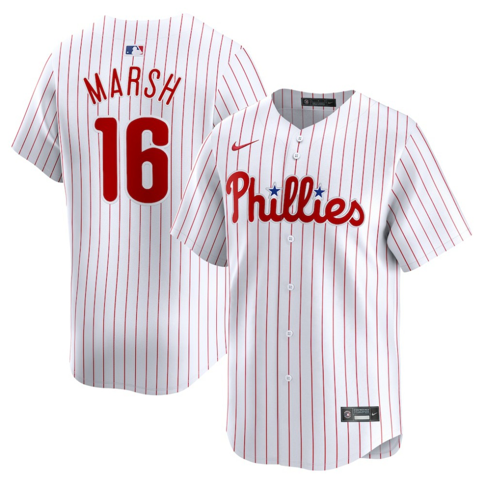 MLB Brandon Marsh Philadelphia Phillies Nike Home Limited Player Jersey