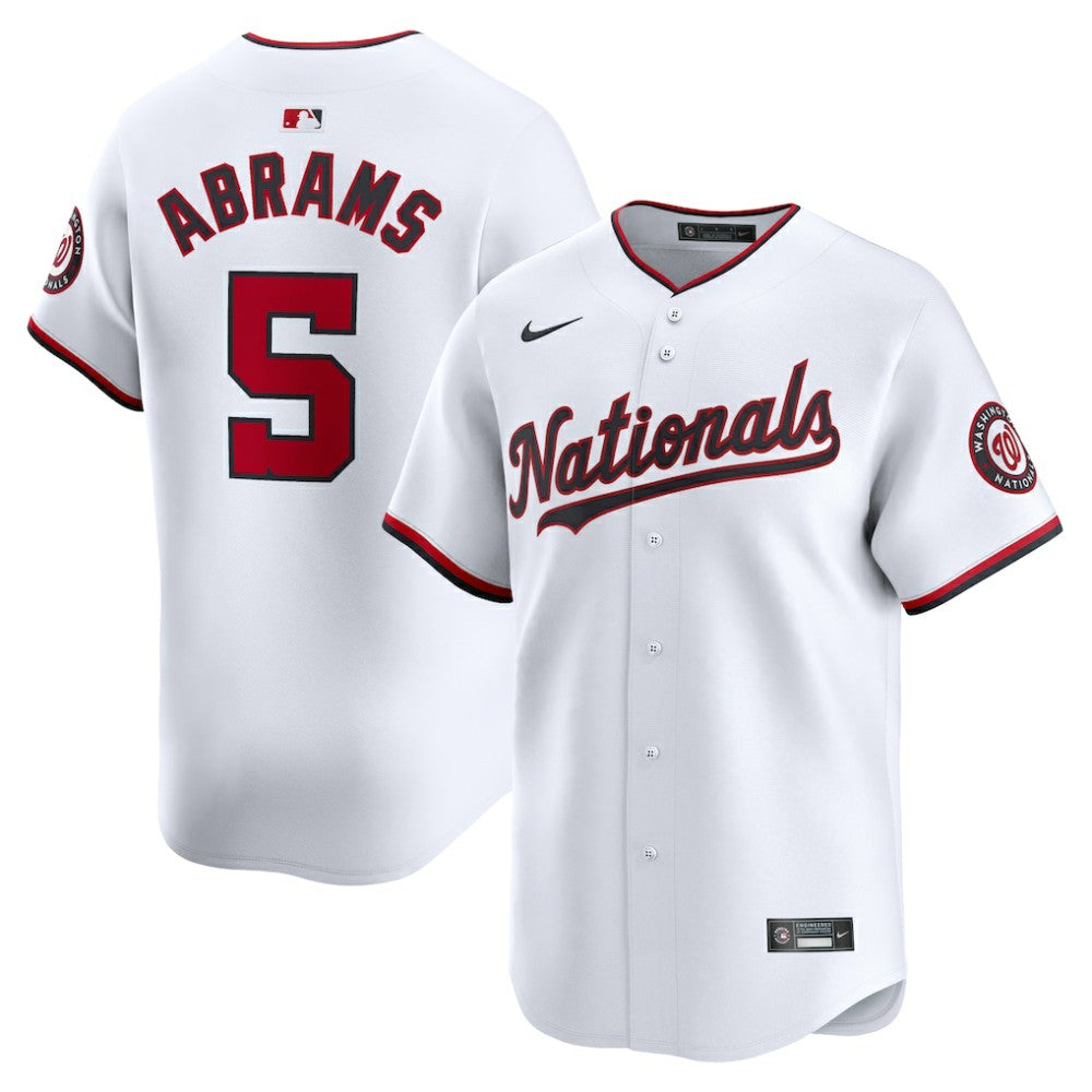 MLB CJ Abrams Washington Nationals Nike Home Limited Player Jersey