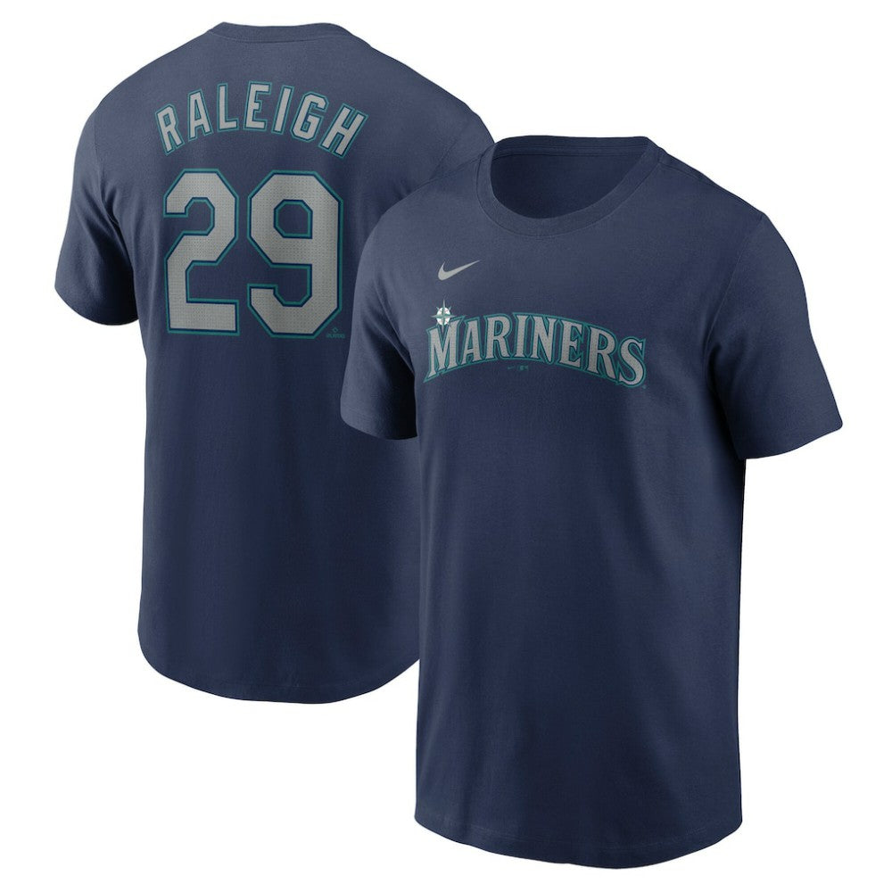 MLB Cal Raleigh Seattle Mariners Nike Fuse Name & Number T-Shirt