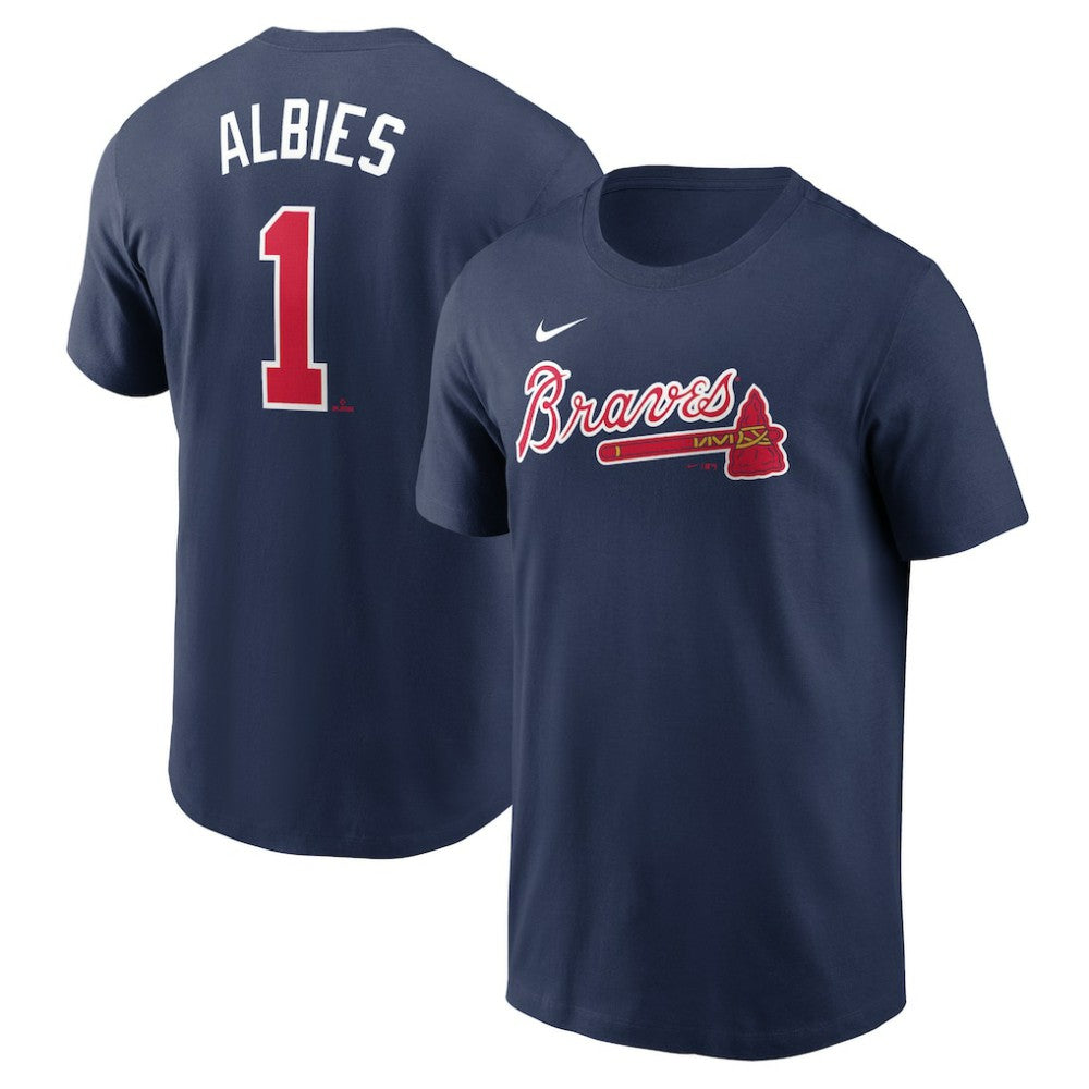 MLB Ozzie Albies Atlanta Braves Nike Fuse Name & Number T-Shirt