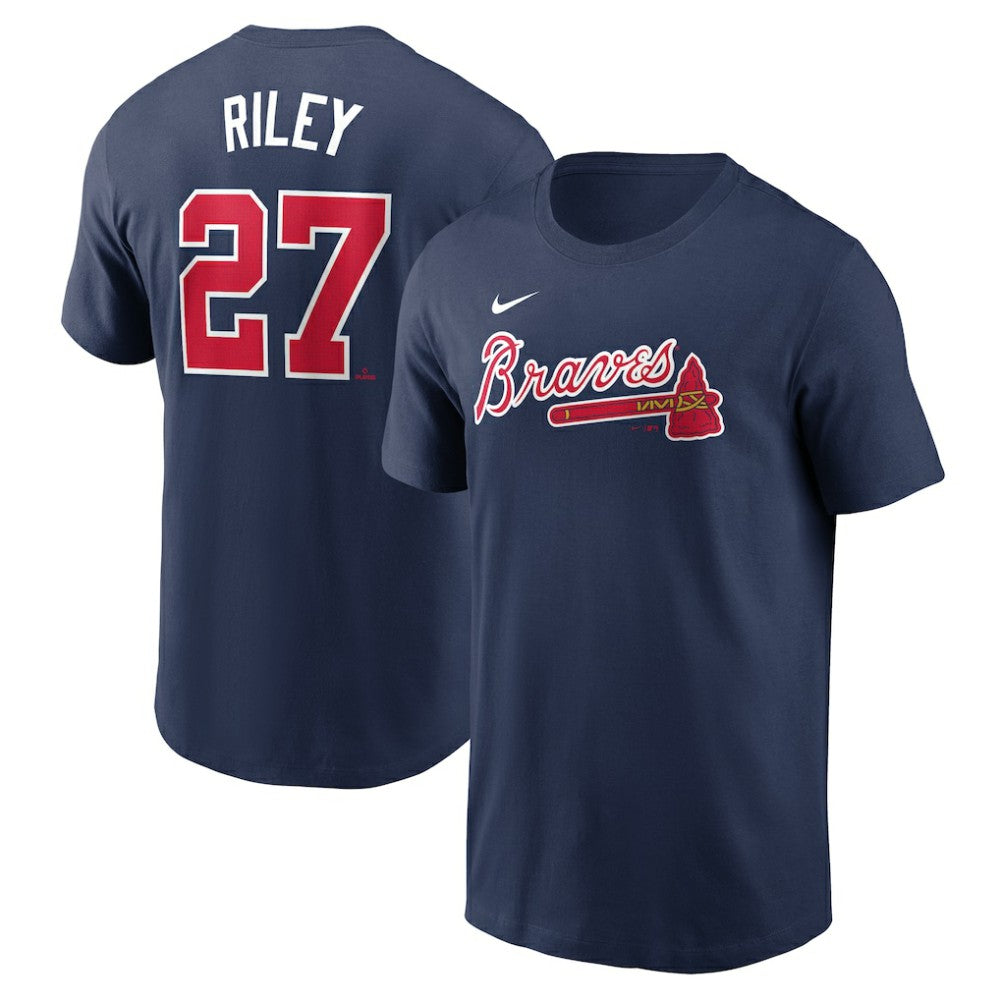 MLB Austin Riley Atlanta Braves Nike Fuse Name & Number T-Shirt