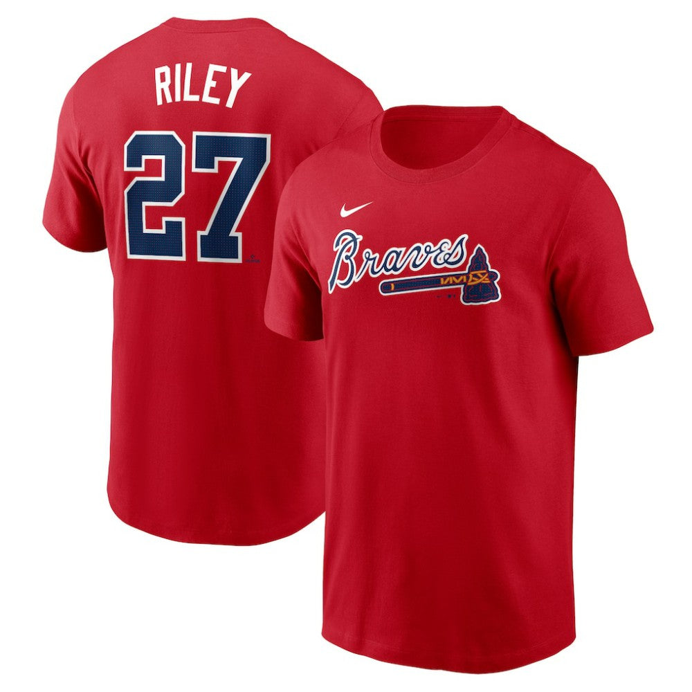 MLB Austin Riley Atlanta Braves Nike Fuse Name & Number T-Shirt