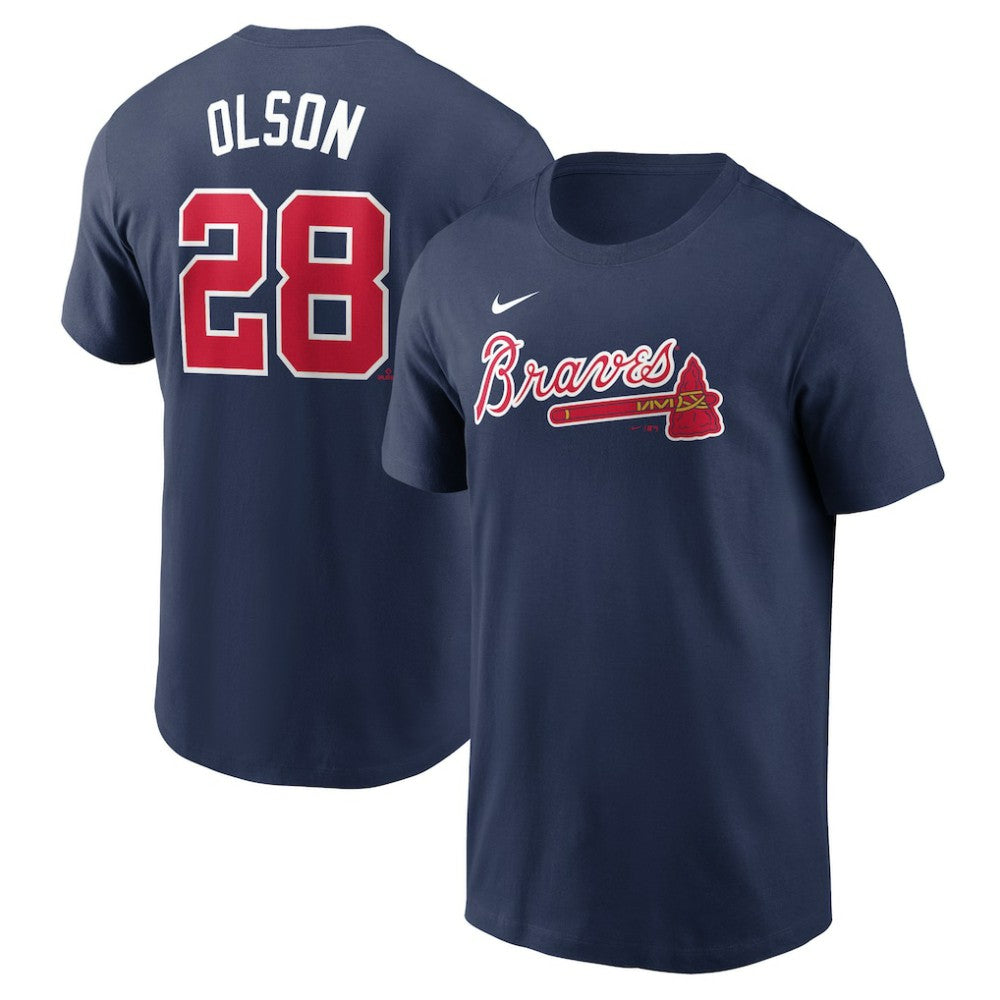 MLB Matt Olson Atlanta Braves Nike Fuse Name & Number T-Shirt
