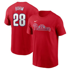 MLB Alec Bohm Philadelphia Phillies Nike Fuse Name & Number T-Shirt