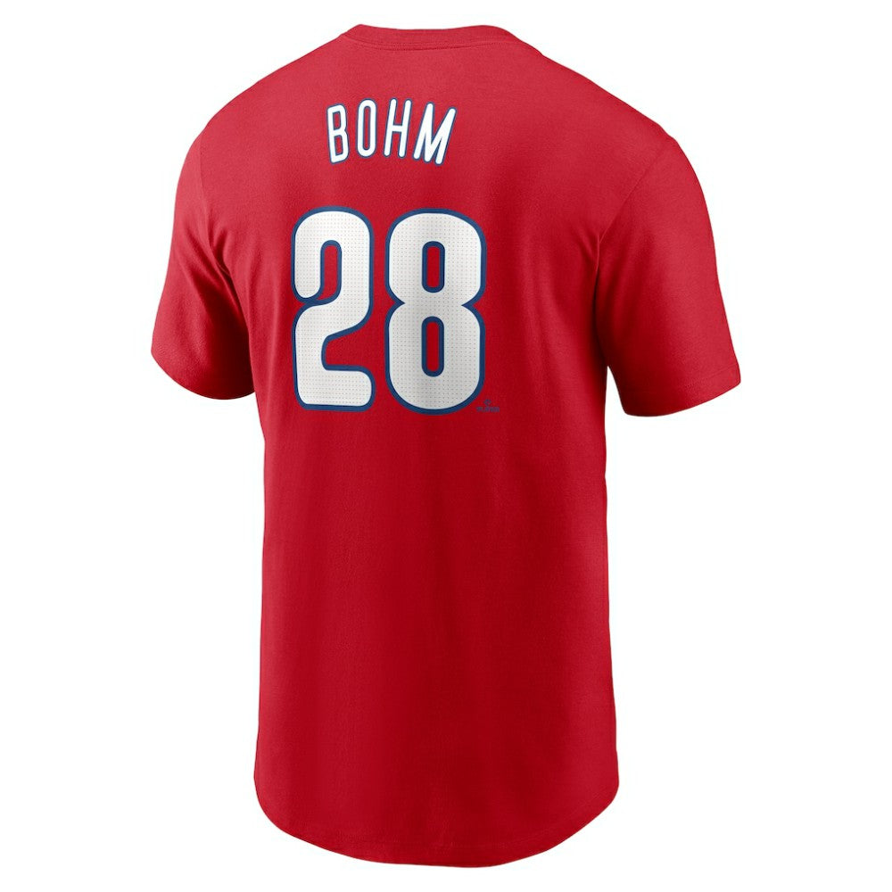 MLB Alec Bohm Philadelphia Phillies Nike Fuse Name & Number T-Shirt
