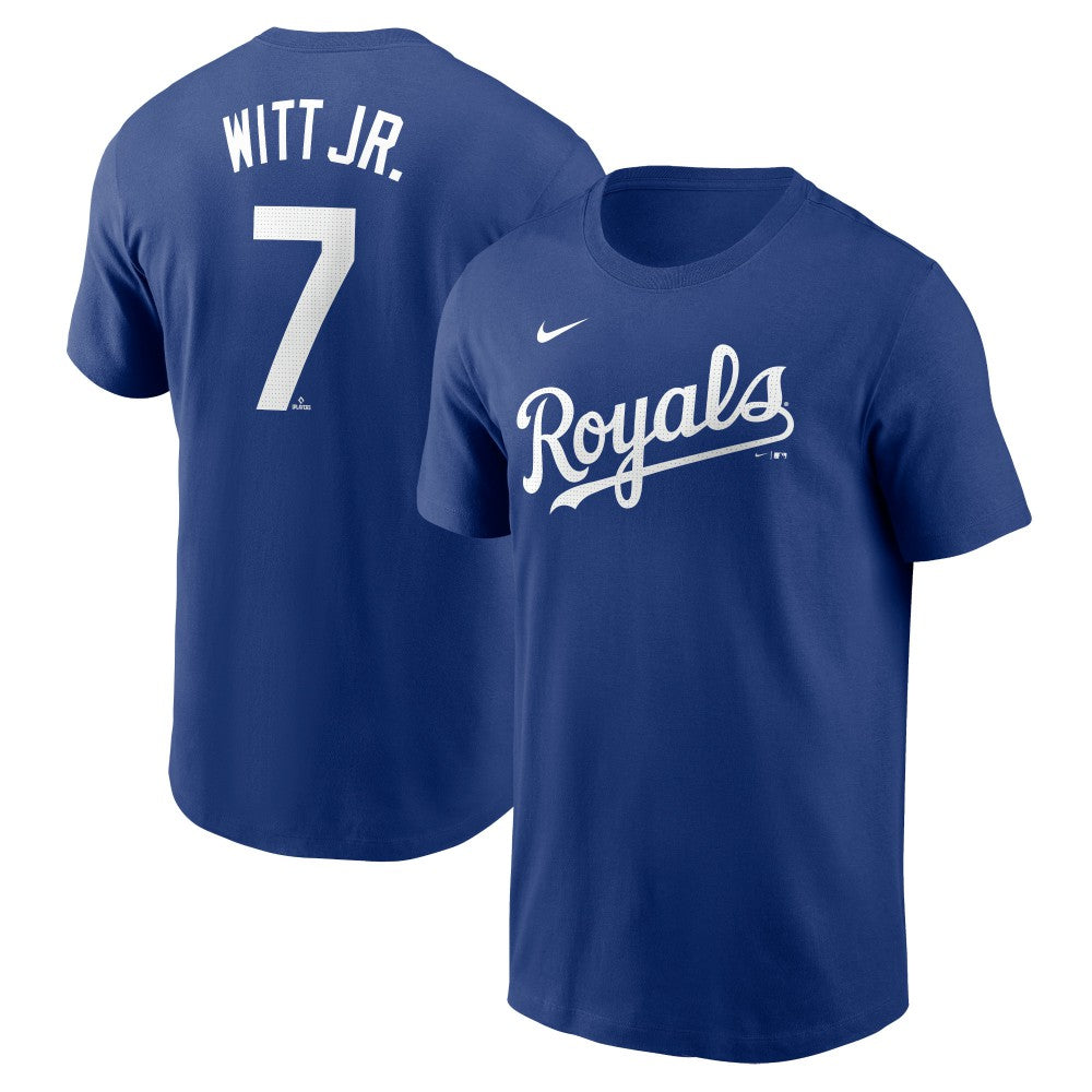 MLB Bobby Witt Jr. Kansas City Royals Nike Fuse Name & Number T-Shirt