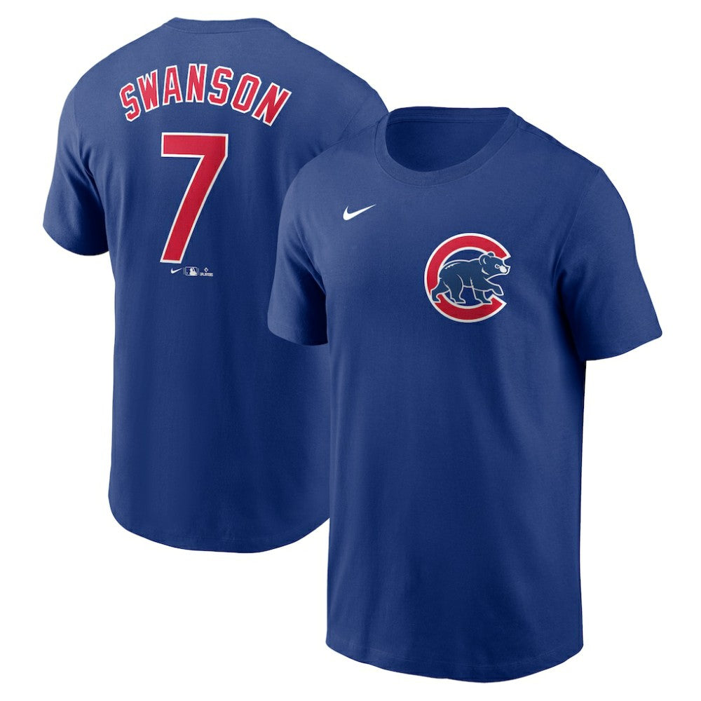 MLB Dansby Swanson Chicago Cubs Nike Fuse Name & Number T-Shirt