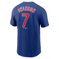 MLB Dansby Swanson Chicago Cubs Nike Fuse Name & Number T-Shirt