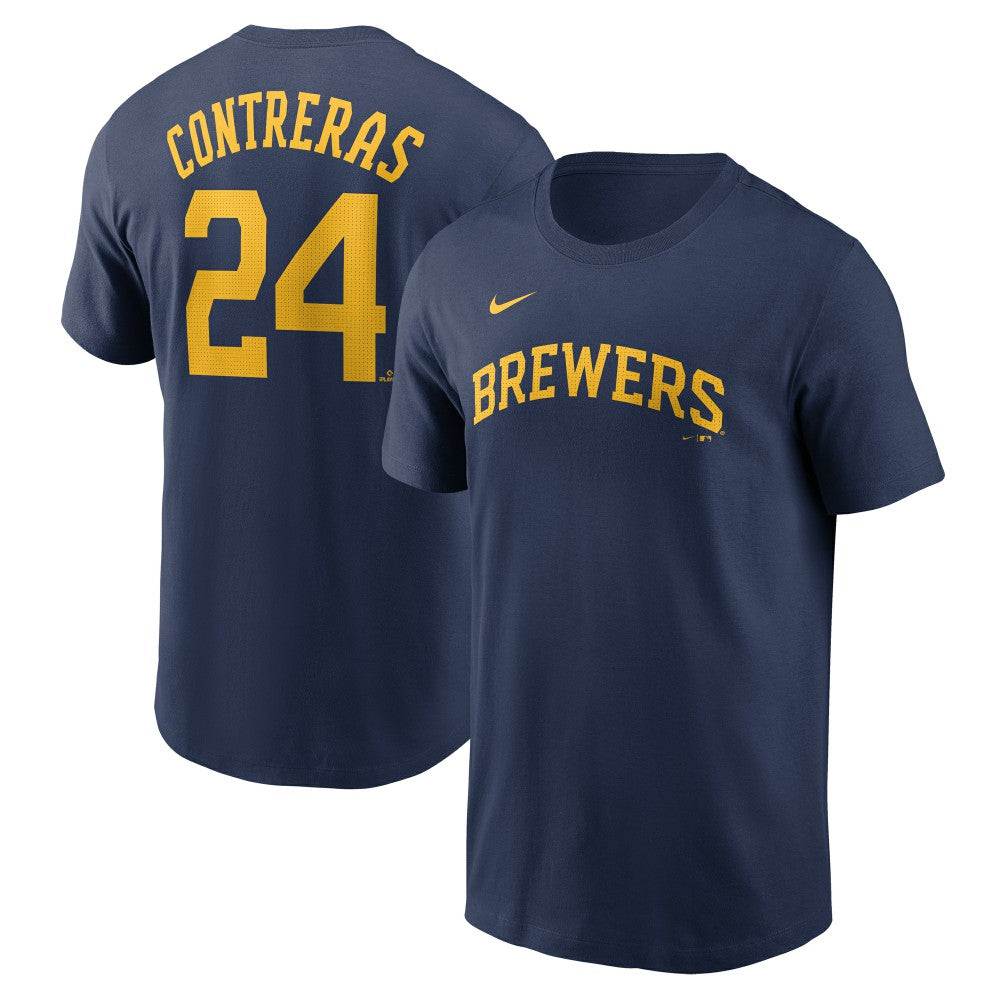 MLB William Contreras Milwaukee Brewers Nike Fuse Name & Number T-Shirt