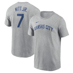 MLB Bobby Witt Jr. Kansas City Royals Nike Fuse Name & Number T-Shirt