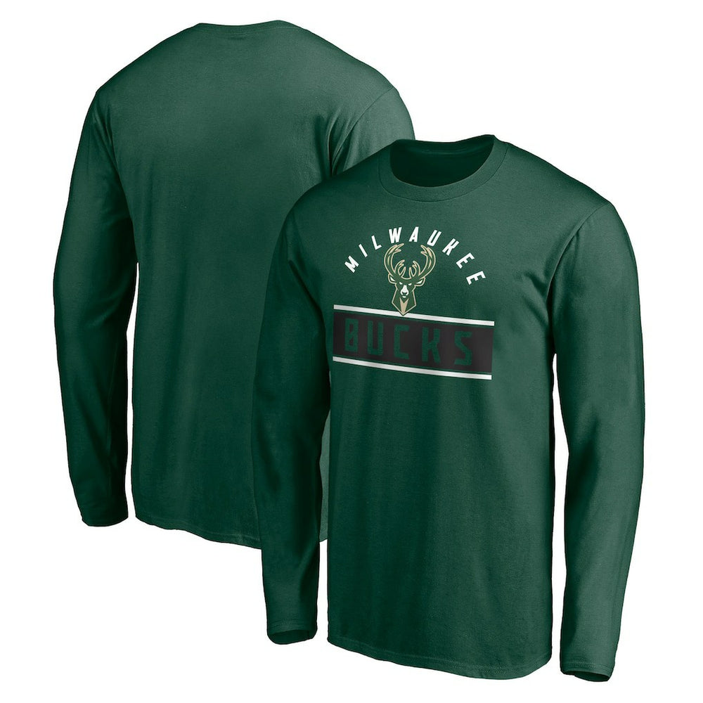 NBA Milwaukee Bucks Team Arch Knockout Long Sleeve T-Shirt
