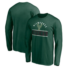 NBA Milwaukee Bucks Team Arch Knockout Long Sleeve T-Shirt