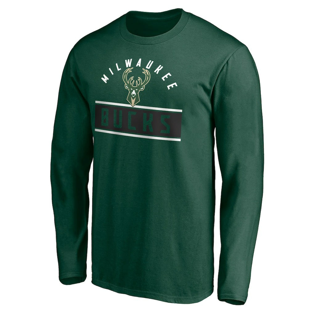 NBA Milwaukee Bucks Team Arch Knockout Long Sleeve T-Shirt